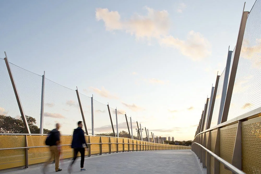 Jakob Rope Systems Webnet on Pedestrian Bridge in Sydney Jakob Rope Systems Webnet on Pedestrian Bridge in Sydney